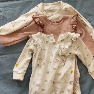Pehr organic cotton sleepers 6-12m